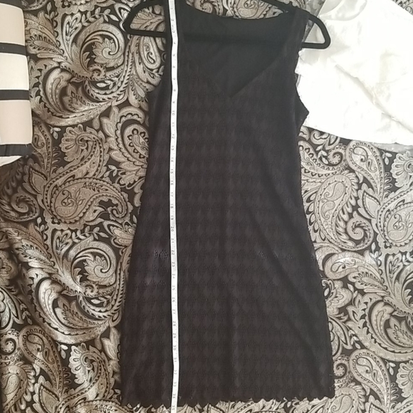Zara black lace mini dress fully lined, size S - Picture 8 of 8